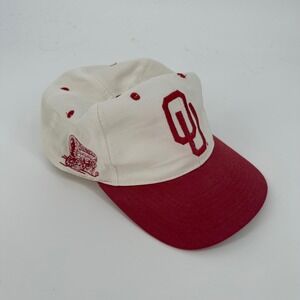Vintage Oklahoma Sooners Hat Top of the World Fitted 7 1/2 Red White OU Cap 90s